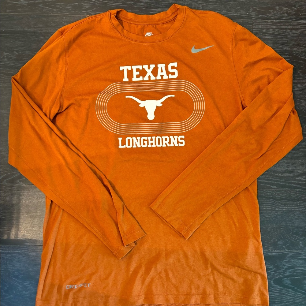 Nike Orange Long Sleeve Tees for Fans
